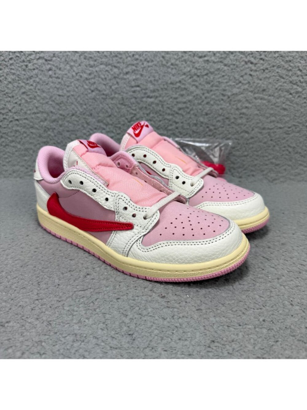 Jordan 1 Low Travis Scott Pre School 3Y Shoes Tropical Pink Nike Air 3 Y PS Kids
